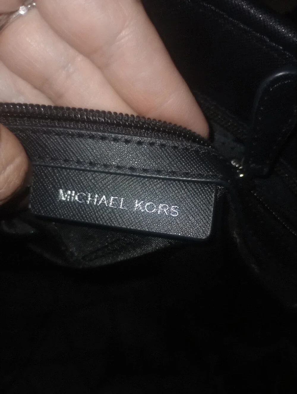 Michael Kors Nylon Black & Gray Leopard-Print Tote Bag